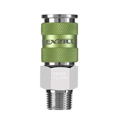 Flexzilla Pro High Flow Kupplung 1/4 Zoll Körper, 3/8 Zoll MNPT – A53626FZ von Flexzilla