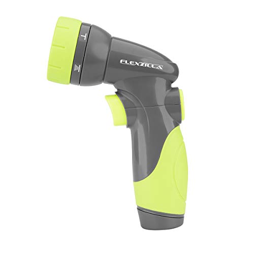 Flexzilla Verstellbare Gartenschlauchdüse mit 6 Mustern, einfach zu bedienender An-/Aus-Kippschalter und langlebigem Design von Flexzilla