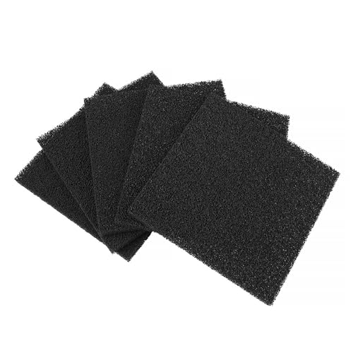Flexzion 5 Stück Rauchabsorberfilter, 13 cm x 13 cm Filter Dunstabzugshaube Zuschneidbar, Aktivkohlefilter zum Löten von Rauchabsauger, Kompatibel mit Universalern Lötrauchabsaugern von Flexzion