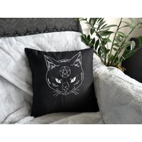 Hexenkatze - Kissen von Flez