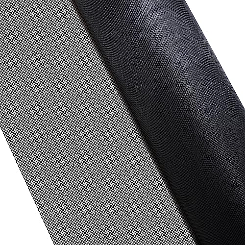Fliegengitter Fliegennetz 80 x 200 cm Atmungsaktives Uv-Stabil Insect Stop Standard Türen Insektenschutz zum Anbringen an Klappfenster Schwarz von Fliegengitter