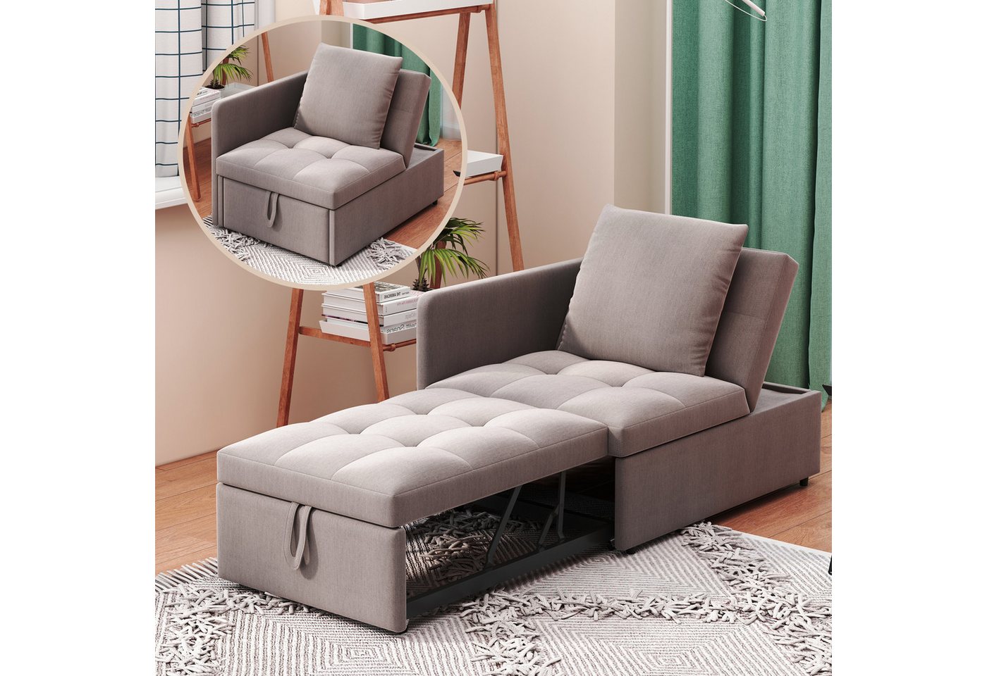 Flieks Daybett, Polsterbett Multifunktion-Schlafsofa mit verstellbarer Rückenlehne Flieks Daybett, Polsterbett Multifunktion-Schlafsofa mit verstellbarer Rückenlehne von Flieks