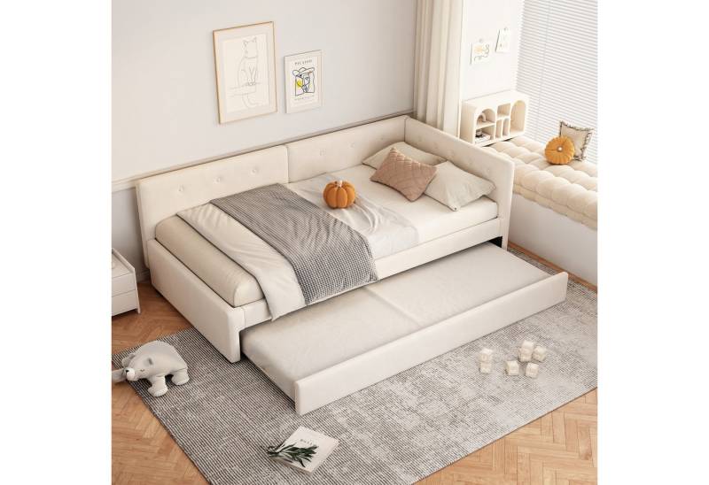 Flieks Daybett, Tagesbett Schlafsofa Polsterbett 90x200cm mit Ausziehbett 90x190cm Flieks Daybett, Tagesbett Schlafsofa Polsterbett 90x200cm mit Ausziehbett 90x190cm von Flieks