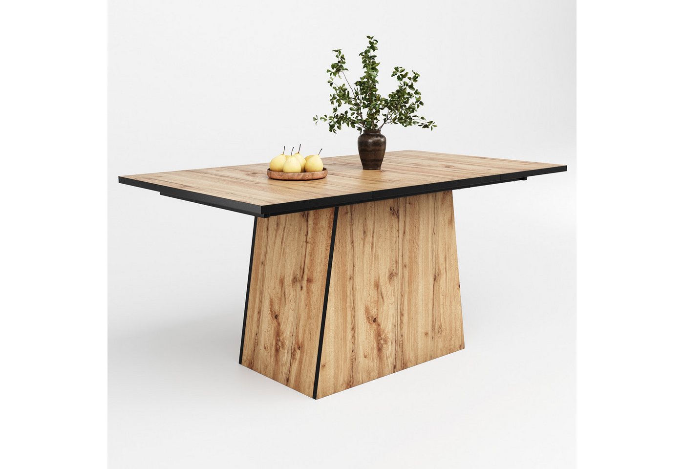 Flieks Esstisch (1-St., 138,5x80x75 cm), rechteckig Küchentisch aus Holz Bistrotisch Arbeitstisch von Flieks