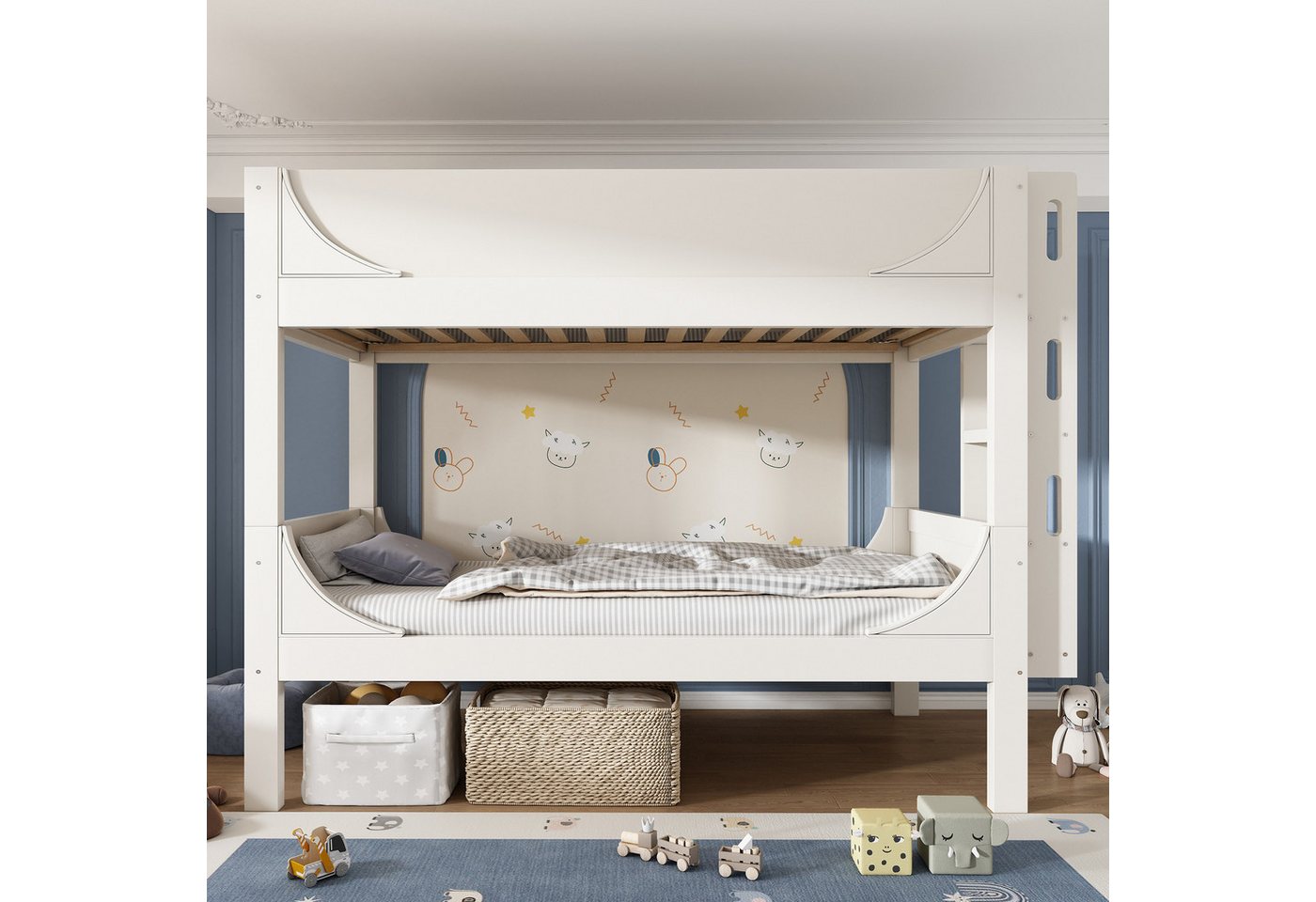 Flieks Etagenbett, Trennbares Kinderbett 90x200cm mit flexibel-montierbarer Leiter Flieks Etagenbett, Trennbares Kinderbett 90x200cm mit flexibel-montierbarer Leiter von Flieks