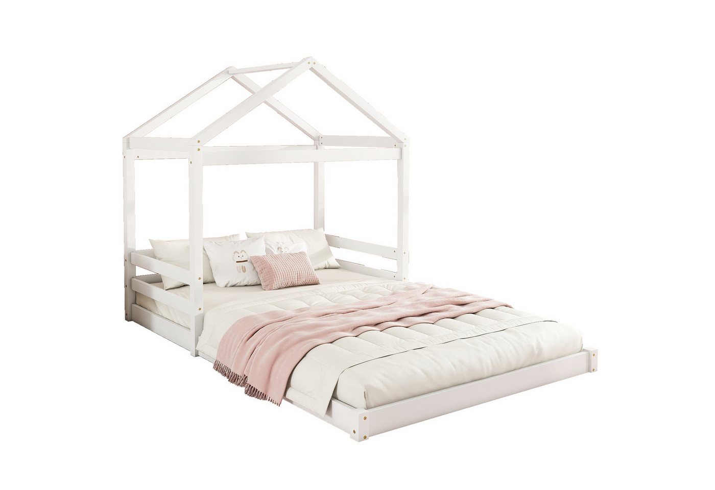 Flieks Kinderbett, Massivholzbett Hausbett Doppelbett 140x200cm mit Lattenrost Flieks Kinderbett, Massivholzbett Hausbett Doppelbett 140x200cm mit Lattenrost von Flieks