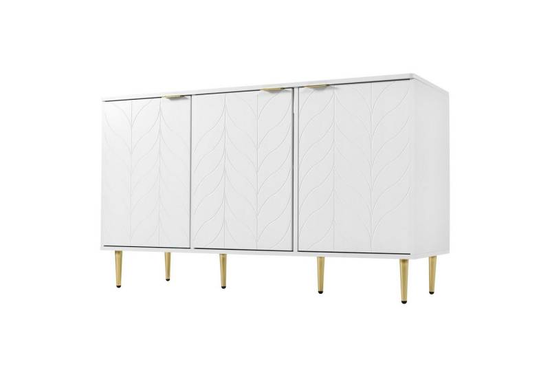 Flieks Kommode, Nachtschrank Sideboard mit 3 Türen und 6 Fächer 127x45x75cm Flieks Kommode, Nachtschrank Sideboard mit 3 Türen und 6 Fächer 127x45x75cm von Flieks