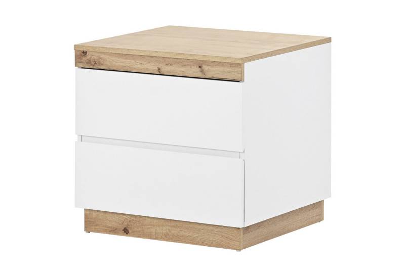 Flieks Nachttisch, Nachtschrank Nachtkommode mit zwei Schubladen 55x40x55cm Flieks Nachttisch, Nachtschrank Nachtkommode mit zwei Schubladen 55x40x55cm von Flieks