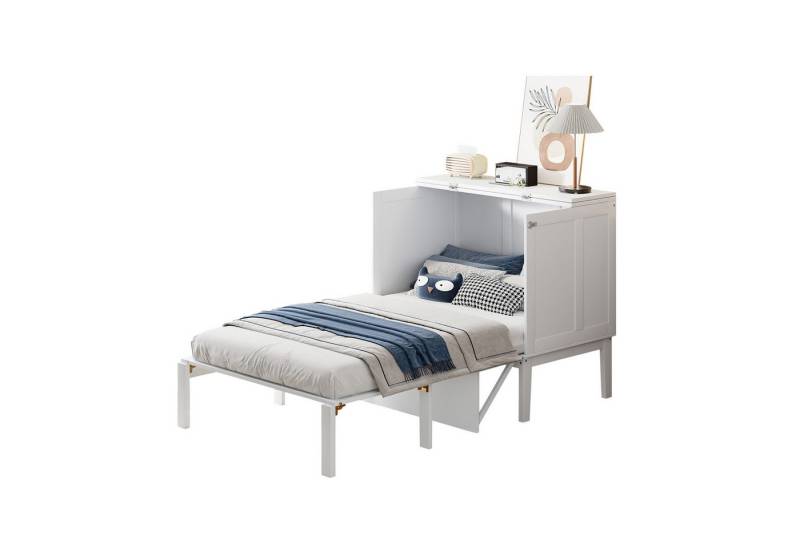 Flieks Schrankbett Holzbett Einzelbett Klappbett 90x200cm von Flieks