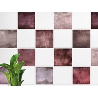 Fliesenaufkleber Wandfliesen Selbstklebend Rot Töne Hochwertige Klebefliesen Bad & Küche Design Fliesen Fliesenaufkleber Wandfliesen Selbstklebend Rot Töne Hochwertige Klebefliesen Bad & Küche Design Fliesen von FliesenaufkleberShop