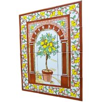 Zitronenbaum Fliesen 45X60 Tiles 18" X 24" Handbemalte Fliesenbild Mosaik Vintage Bild Dekorfliesen Azulejos Küchenfliesen Keramik Zitronenbaum Fliesen 45X60 Tiles 18" X 24" Handbemalte Fliesenbild Mosaik Vintage Bild Dekorfliesen Azulejos Küchenfliesen Keramik von Fliesenbilder