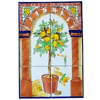 Zitronenbaum Fliesenbild 30x45 Handbemalte Fliesen 12"x18" Azulejos Vintage Zitronen Wandfliesen Mosaikfliesen Tegel Wandbild Zitronenbaum Fliesenbild 30x45 Handbemalte Fliesen 12"x18" Azulejos Vintage Zitronen Wandfliesen Mosaikfliesen Tegel Wandbild von Fliesenbilder