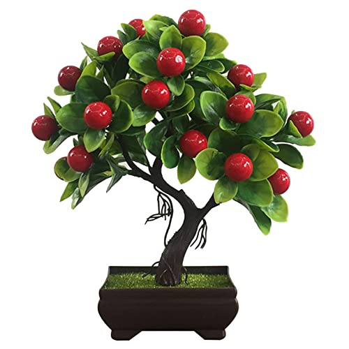 Flikool Mini Künstliche Obstbaum in Töpfen Gefälschte Künstlicher Bonsai Kirschbäume im Topf Künstliche Pflanzen Topfpflanze Künstlich Kunstpflanzen für Tisch Wohnzimmer Inneneinrichtung Büro Deko Flikool Mini Künstliche Obstbaum in Töpfen Gefälschte Künstlicher Bonsai Kirschbäume im Topf Künstliche Pflanzen Topfpflanze Künstlich Kunstpflanzen für Tisch Wohnzimmer Inneneinrichtung Büro Deko von Flikool