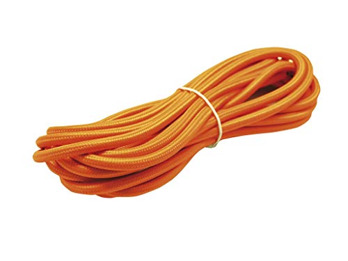 Fline EB0901220-NA Dekokabel, Stoff, 2 x 0,75 mm, 5 Meter, orange von Fline