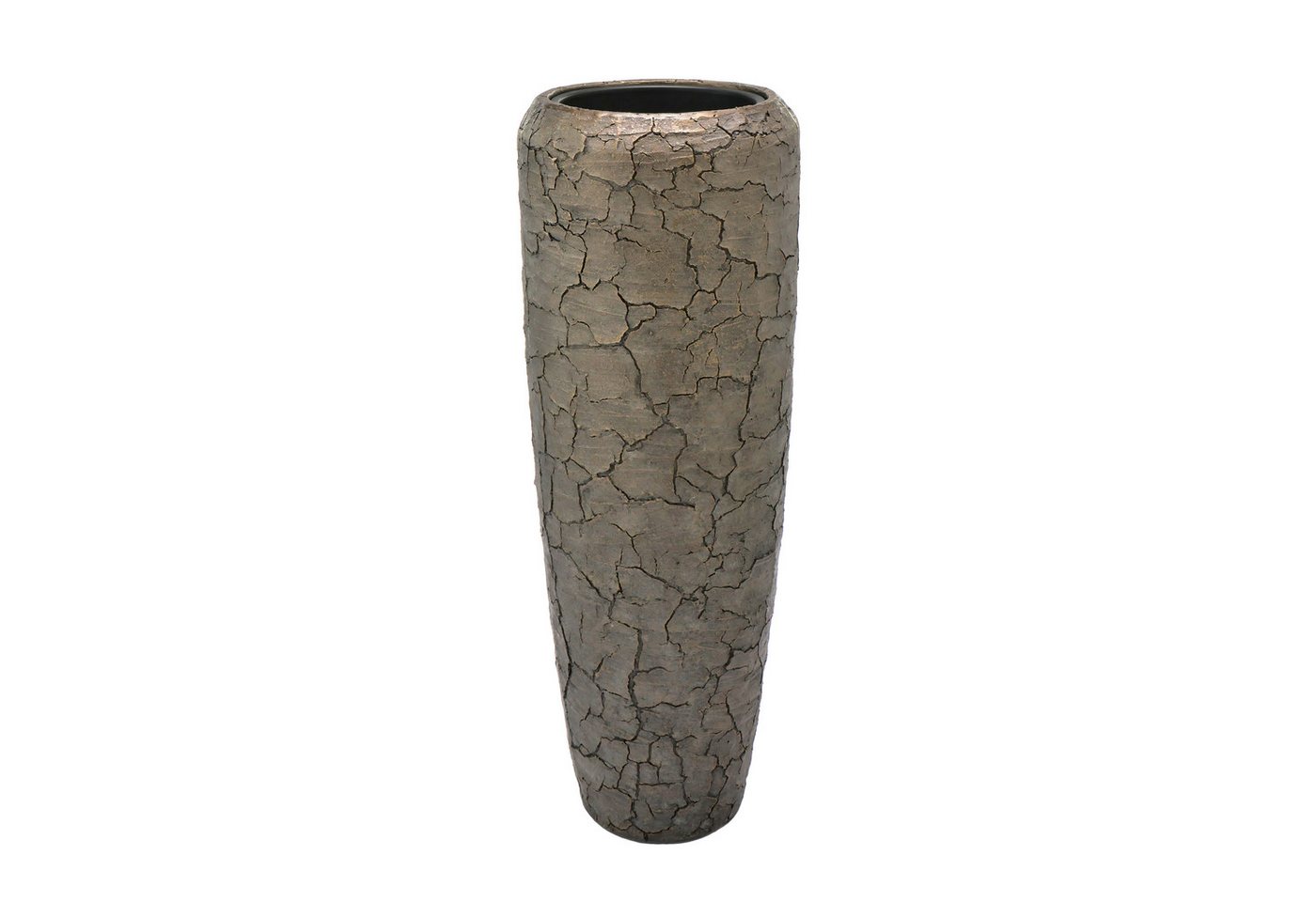 Flingora Bodenvase Brook, mit Einsatz - Fiberglas - Indoor - Bronzebraun - Höhe 75 cm von Flingora