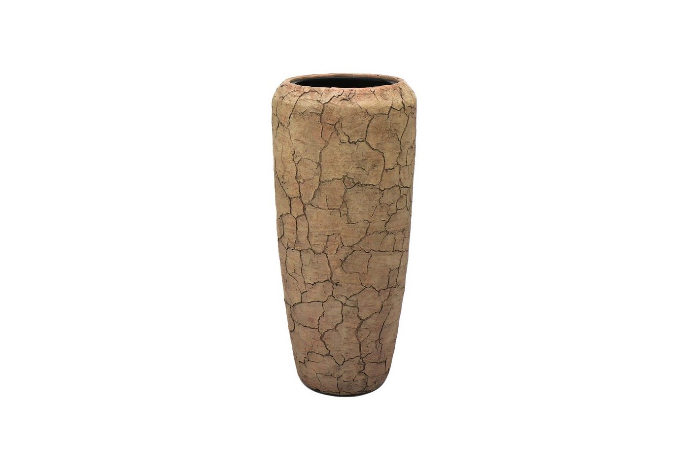 Flingora Bodenvase Brook, mit Einsatz - Fiberglas - Indoor - Cappuccino - Höhe 75 cm von Flingora