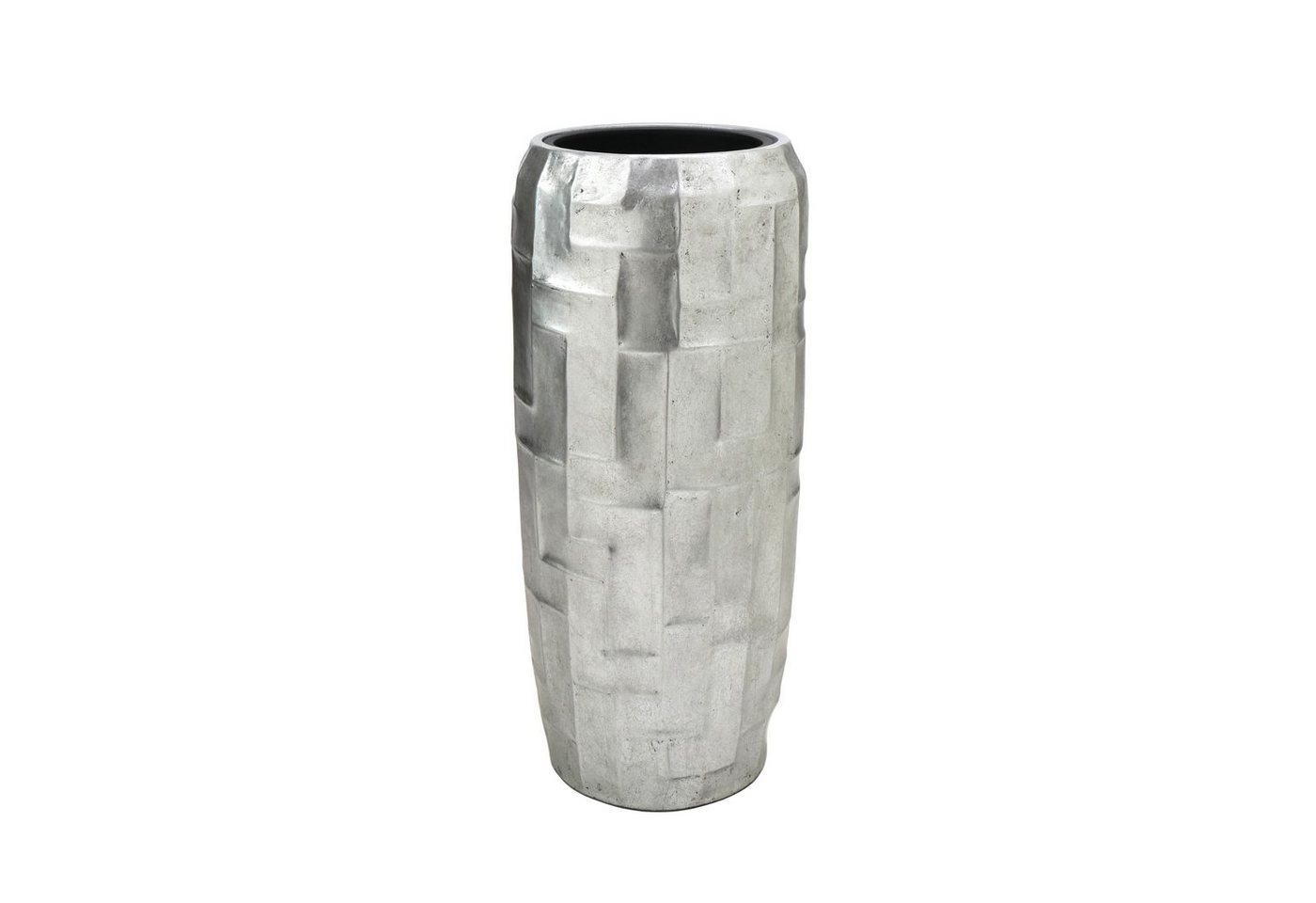 Flingora Bodenvase Mara, mit Einsatz - Pflanzvase - Indoor - Silber - Höhe 75 cm von Flingora