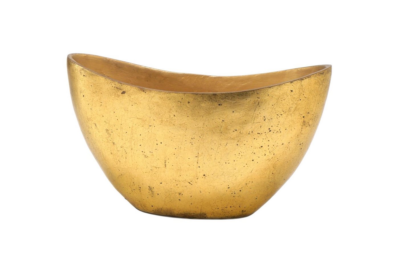 Flingora Jardiniere Odeta, Fiberglas - Indoor - Gold - 37 x 18 x 21 cm von Flingora