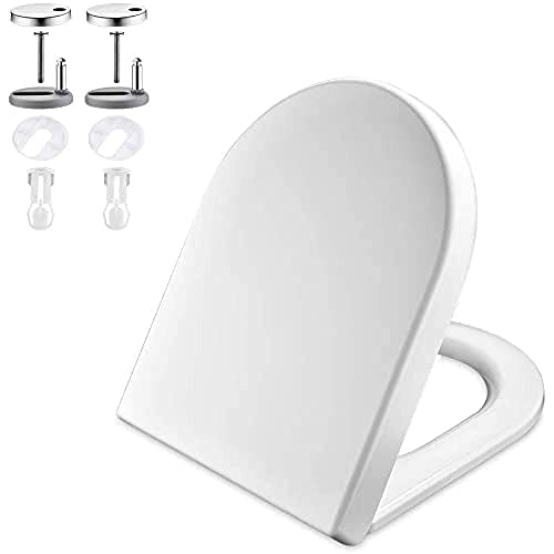 Flipped Warmth WC Sitz Mit Absenkautomatik D-Form, Toilettendeckel Mit Absenkautomatik D-Form, Klodeckel Mit Quick-Release-Funktion Und Softclose, Einfache Reinigung, Weiß,02a 36 * 45cm Flipped Warmth WC Sitz Mit Absenkautomatik D-Form, Toilettendeckel Mit Absenkautomatik D-Form, Klodeckel Mit Quick-Release-Funktion Und Softclose, Einfache Reinigung, Weiß,02a 36 * 45cm von Flipped Warmth