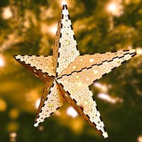 Weihnachtsstern Dekostern Leuchtstern Aus Holz Mit Led | 30cm Weihnachtsstern Dekostern Leuchtstern Aus Holz Mit Led | 30cm von Flirk