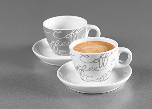 Flirt by R&B Espressotasse Cornello mit Untertasse 80ml Grey 2er Set von Flirt by R&B