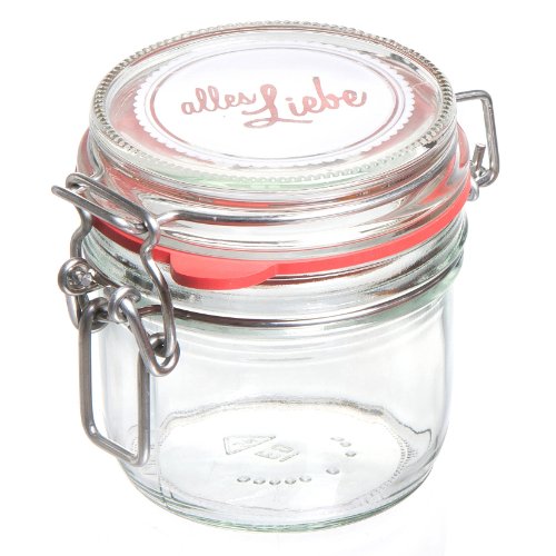 Ritzenhoff & Breker Einmachglas, Vorratsdose, Einkochglas, Alles Liebe, 255 ml, 685084 von Flirt by R&B