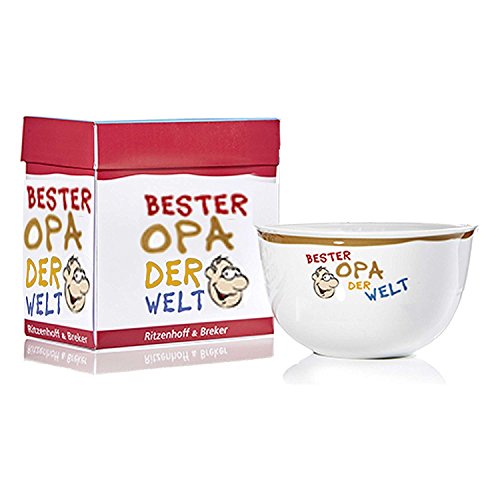 Ritzenhoff & Breker Bester Opa Müslischale, Dessertschale, Schale, Porzellan, Ø 15 cm, 048827 von Flirt by Ritzenhoff und Breker