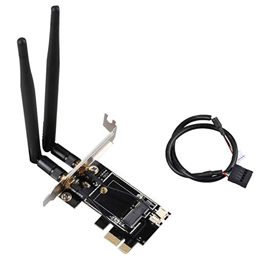 Flisdtry Desktop Wireless WiFi Bluetooth Netzwerkkarte Adapter PCIe M.2 Erweiterungskarte Wifi Adapter M.2 NGFF von Flisdtry