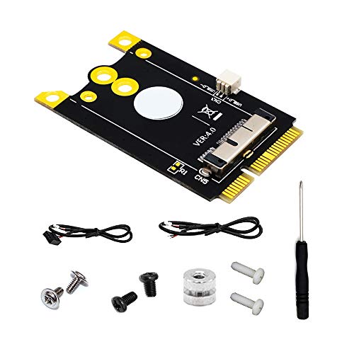 Flisdtry Upgrade Version Mini PCIe (MPCIe) Konverter Adapter Board 12+6 Pins WiFi Karte zu Mini PCI-E für Broadcom BCM94360CD von Flisdtry