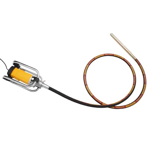 Betonrüttler Flaschenrüttler | 2000 W 4300r/min | Elektrischer Betonrüttler | Lnnenrüttler | Betonrüttelgerät | Rüttelkopf 4 m Kabel Betonverdichter | flexible Welle | Dauerbetrieb von Fliuyr