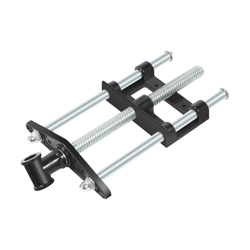 Vorderzange | Schraubstock für Holzarbeiten | Mit ergonomischem Griff | 35x22 cm Arbeitsfläche | Ideal für DIY & Werkstatt | Schwarz/Silber von Fliuyr