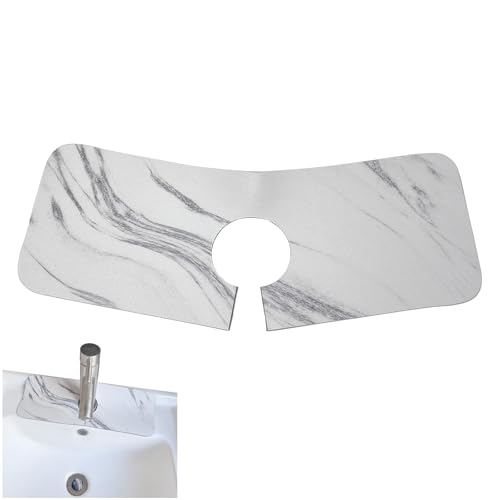 Wasserhähne Absorbierende Matte Wraparound Faucet Drying Mat Faucet Strong Absorbent Mat Sink Splash Guard Faucet Wraparound Pads Wraparound Faucet Mat Wasserhahn-Absorptionsmatte (A) von Flivra