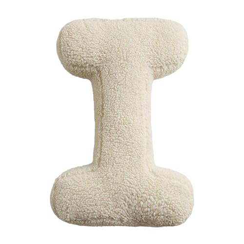 Flkiglm Buchstabekissen 30x38cm Plüsch Buchstaben Wurfkissen Englisches Alphabet Kissen Waschbar Baumwolle Buchstabe Kissen Buchstabeform Dekokissen Für Kinderzimmer Sofa Bett Boden Auto von Flkiglm
