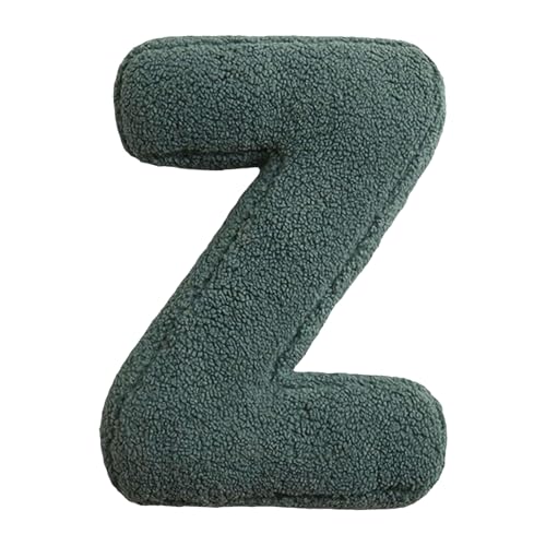 Flkiglm Buchstabekissen 30x38cm Plüsch Buchstaben Wurfkissen Englisches Alphabet Kissen Waschbar Baumwolle Buchstabe Kissen Buchstabeform Dekokissen Für Kinderzimmer Sofa Bett Boden Auto von Flkiglm