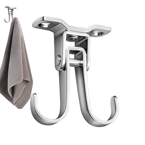 Flkiglm Edelstahl Haken | Handtuchhalter - Drehbarer Haken Organizer Mit 180/360 Grad Rotation Für Küche Badezimmer Wandaufbewahrung Flkiglm Edelstahl Haken | Handtuchhalter - Drehbarer Haken Organizer Mit 180/360 Grad Rotation Für Küche Badezimmer Wandaufbewahrung von Flkiglm