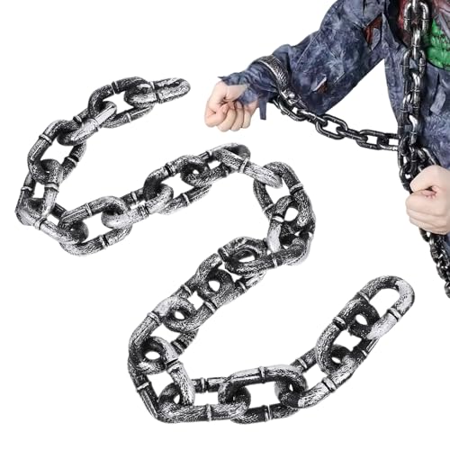 Halloween Ketten Dekoration | Gruselige Ketten - 1,5M Realistische Deko Für Draußen Friedhof Innen Gefängnis Gruselhaus Party Halloween Halloween Ketten Dekoration | Gruselige Ketten - 1,5M Realistische Deko Für Draußen Friedhof Innen Gefängnis Gruselhaus Party Halloween von Flkiglm