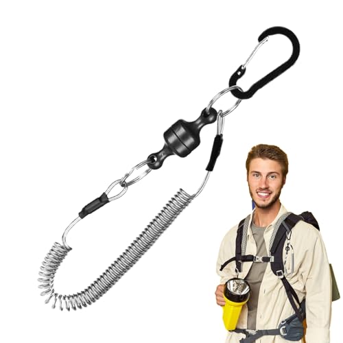 Kescher Magnet - Forellen Ausrüstung Zubehör,Karabiner Leine Schnellverschluss Rutschsicher Halter für Salzwasser Landung Watten Boot Fluss Kescher Magnet - Forellen Ausrüstung Zubehör,Karabiner Leine Schnellverschluss Rutschsicher Halter für Salzwasser Landung Watten Boot Fluss von Flkiglm
