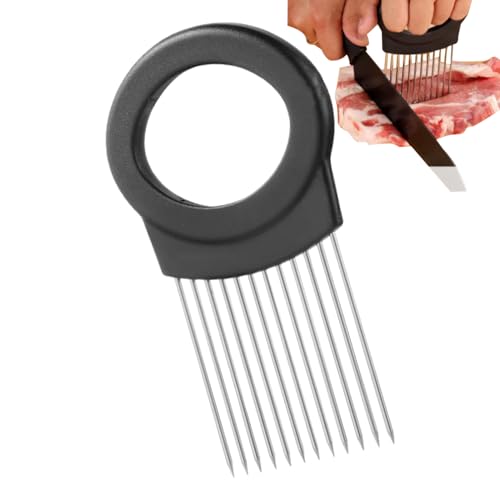 Küchenmaschine, hacker - Edelstahl-Eierschnitzel mit nicht rutschem Griff - Multifunktionales Food Slicing Assistant Tool, kompakte Küchenutensilien für Obst, Fleisch von Flkiglm