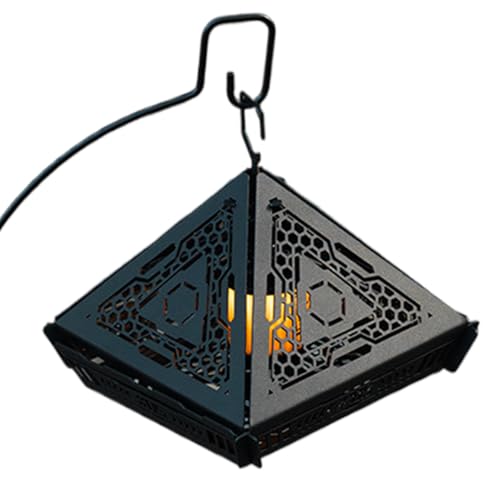 Lampenabdeckung - Tragbarer Metallspulenhalter | Hitzebeständiger 304 Edelstahl Klappständer Für Innenbereich Terrasse Garten Camping Schutz Zuhause Hinterhof von Flkiglm