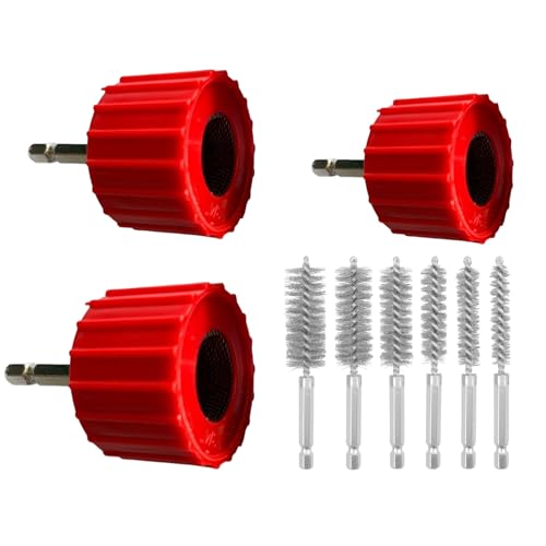 Metall Kupferrohr Reiniger | Rohr Reinigungsbürste - Multifunktionaler Kupferrohr Reiniger für Löten Sanitär Werkstatt Garage Haushalt Entgraten | Für Heimwerker und Außeneinsatz Metall Kupferrohr Reiniger | Rohr Reinigungsbürste - Multifunktionaler Kupferrohr Reiniger für Löten Sanitär Werkstatt Garage Haushalt Entgraten | Für Heimwerker und Außeneinsatz von Flkiglm
