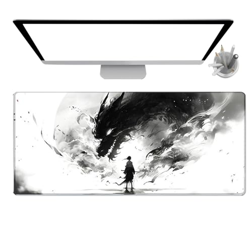 Oversized Mice Pad For Desk | Großformatige Computer Mausmatte mit Rutschfest - Stilvolle Glatte Oberfläche Gaming-Zubehör für Jugendliche und Erwachsene von Flkiglm