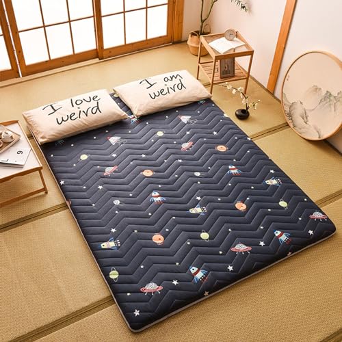 FloAPa Japanische Futon Matratze Faltbar Tatami Bodenmatte Tragbare Camping Matratze Schlafmatte Bodenliege Couch Bett Queen,004,120 * 200CM von FloAPa