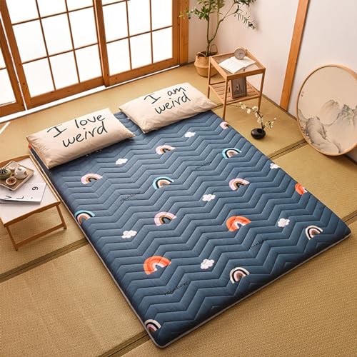 FloAPa Japanische Futon Matratze Faltbar Tatami Bodenmatte Tragbare Camping Matratze Schlafmatte Bodenliege Couch Bett Queen,006,90 * 200CM von FloAPa