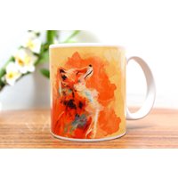 Fuchs-Becher, Wald Tier Orange Keramik Kaffeebecher, Einzigartige Beste Freundin Geschenk von FloArtStudio1