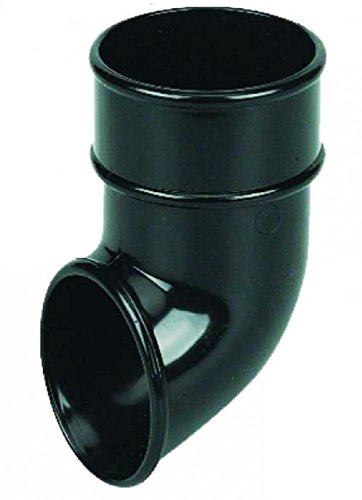 FLOPLAST 68mm Round Gutter Pipe Shoe - Black by FloPlast von FloPlast
