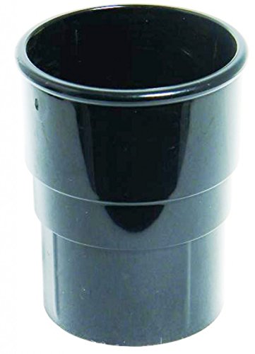 FLOPLAST 68mm Round Gutter Pipe Socket - Black by FloPlast von FloPlast
