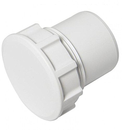 Floplast Steckanschluss für Abflussrohr, lösungsmittelfrei, Weiß-, 32 mm, 36 mm, 2er Pack von FloPlast