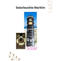 Gartenleuchte, Solarleuchte Maritim, Gartenlicht, Sylt, Norderney von Flockiplotti