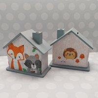 Spardose Waldtiere Fuchs Waschbär Igel Mit Namen Sparhaus Geburt Einschulung Baby Geburtstag Spardose Waldtiere Fuchs Waschbär Igel Mit Namen Sparhaus Geburt Einschulung Baby Geburtstag von EMMERICHkreativ
