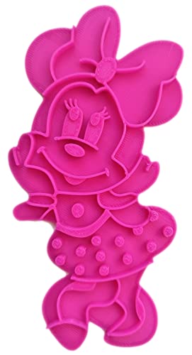 Minnie Mouse Ausstechform und Marker für Kekse, Ganzkörper, Rosa von Floki3D